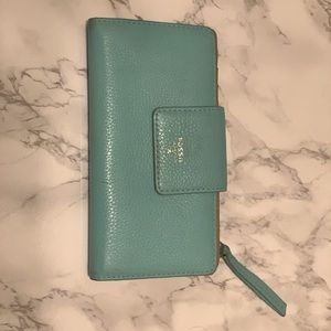 Tiffany Blue Fossil Wallet